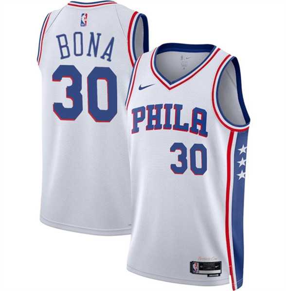 Men's Philadelphia 76ers #30 Adam Bona White 2024 Draft Association Edition Basketball Stitched Jersey Dzhi,We sell and wholesale Men's Philadelphia 76ers #30 Adam Bona White 2024 Draft Association Edition Basketball Stitched Jersey Dzhi on line form chian!